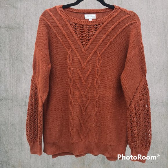 Lucky Brand Sweaters - [Lucky Brand] Burnt Orange Women's Sweater